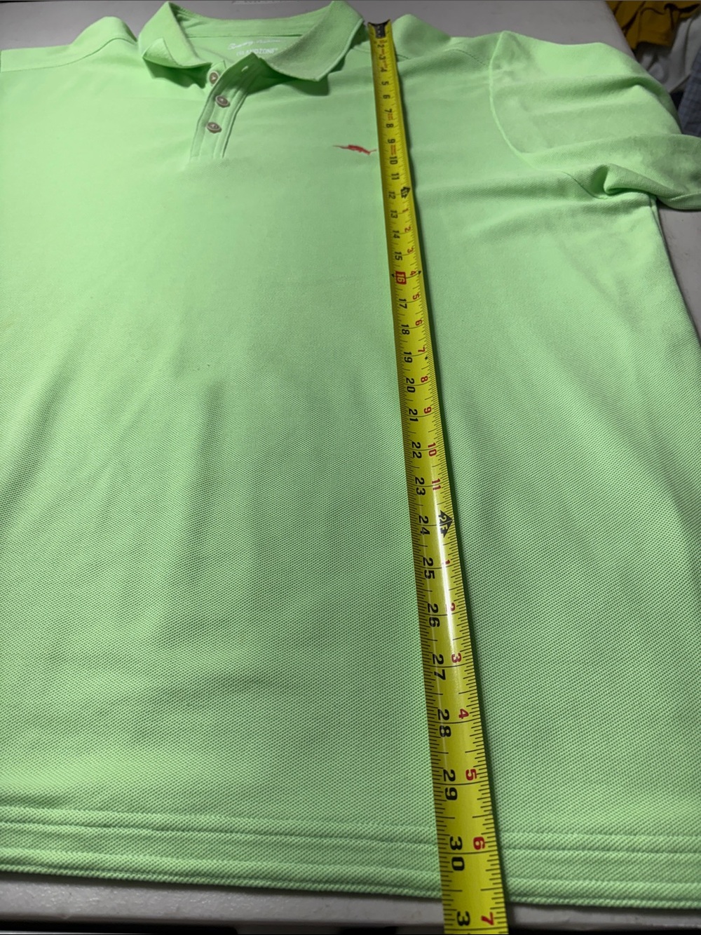 Tommy Bahama Island Zone Lime Green Polo - Picture 10 of 11
